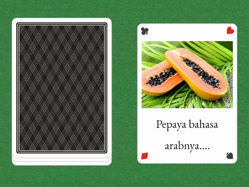 buah-buahan dalam bahasa arab - Speaking cards
