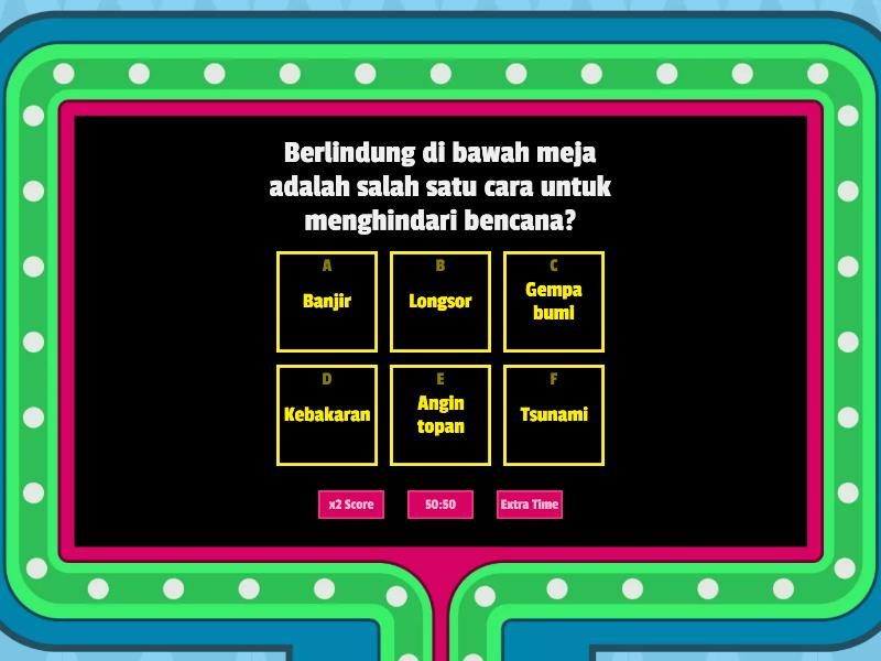 Bencana Alam - Gameshow Quiz