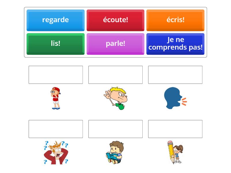 Les consignes de la classe - Match up