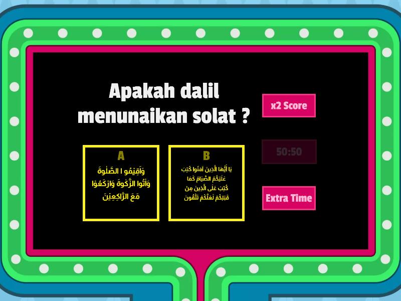 Kuiz Solat Gameshow Quiz