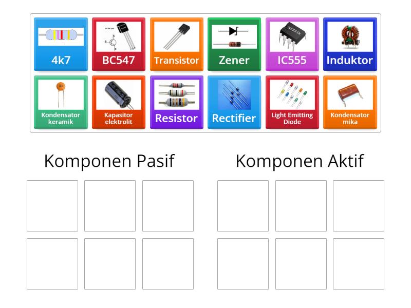 Identifikasi Komponen Aktif Dan Pasif Ordenar Por Grupo