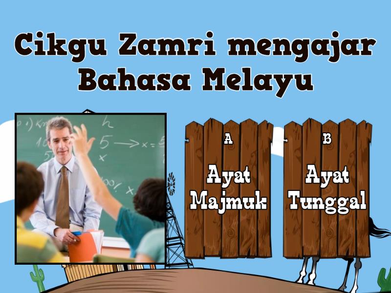 AYAT TUNGGAL DAN AYAT MAJMUK TAHUN 3 - اختبار تنافسي