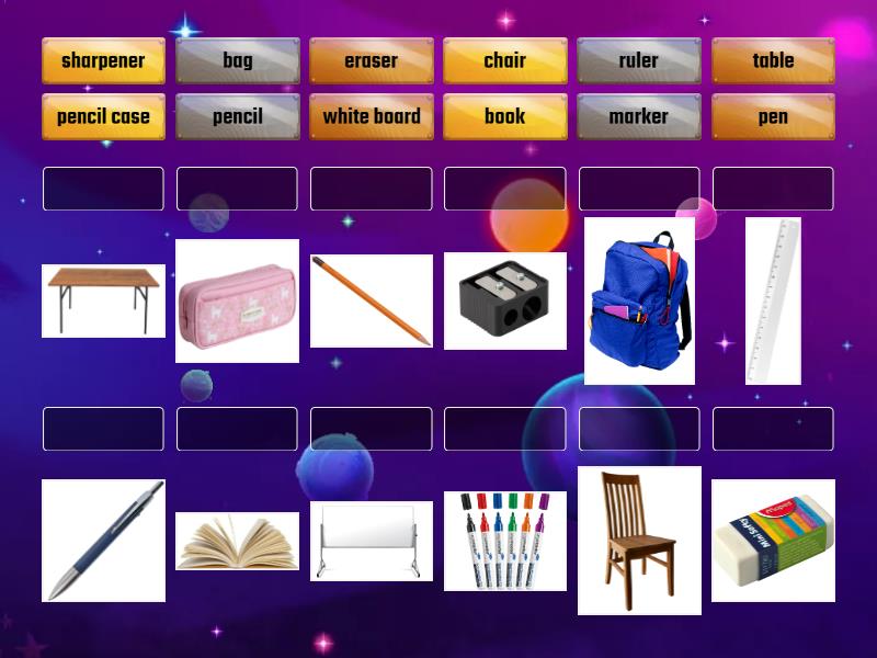 Things in the Classroom - Match up