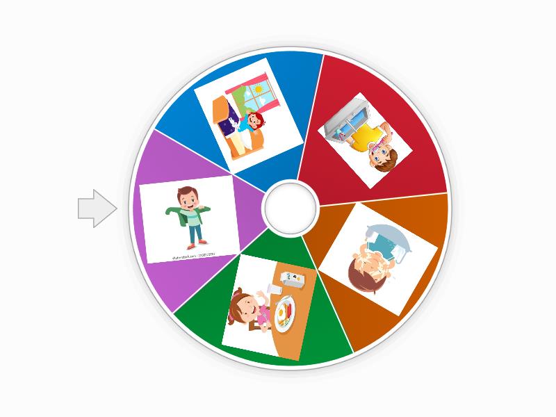 morning routines - Spin the wheel