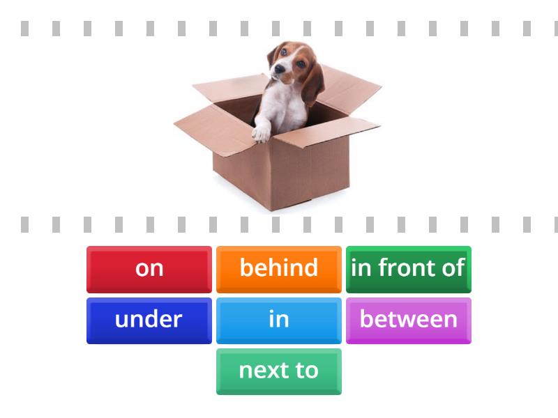 prepositions of place 1 - Find the match