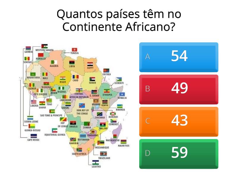 Continente Africano Quiz 