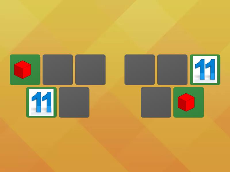 Number 11 - cube - Matching pairs