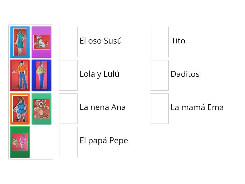 La familia - Une las parejas