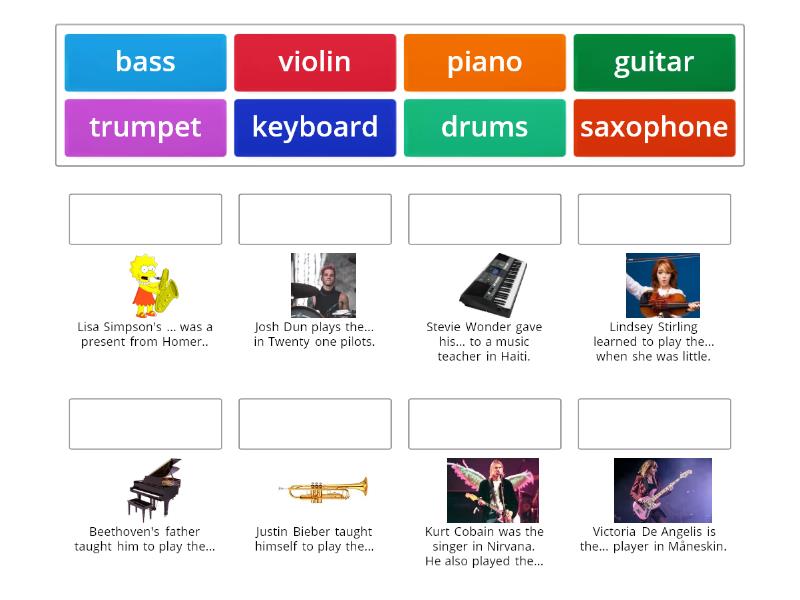 Musical instruments Match - Match up