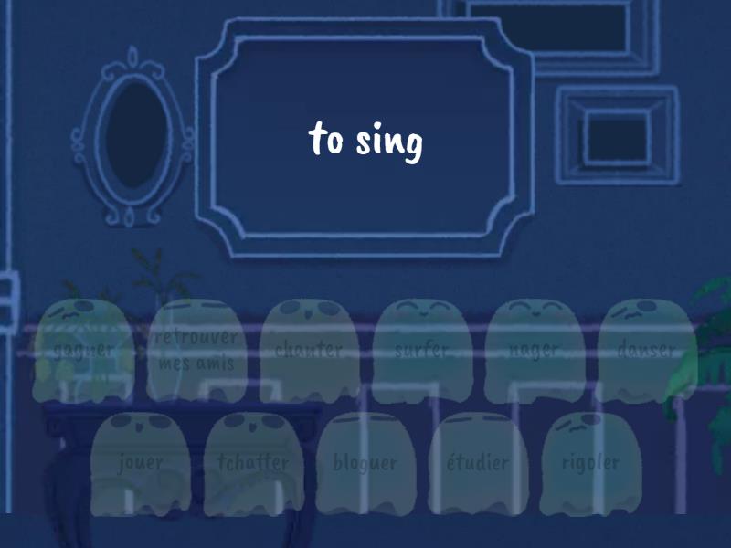 Ma vie infinitive verbs Find the match