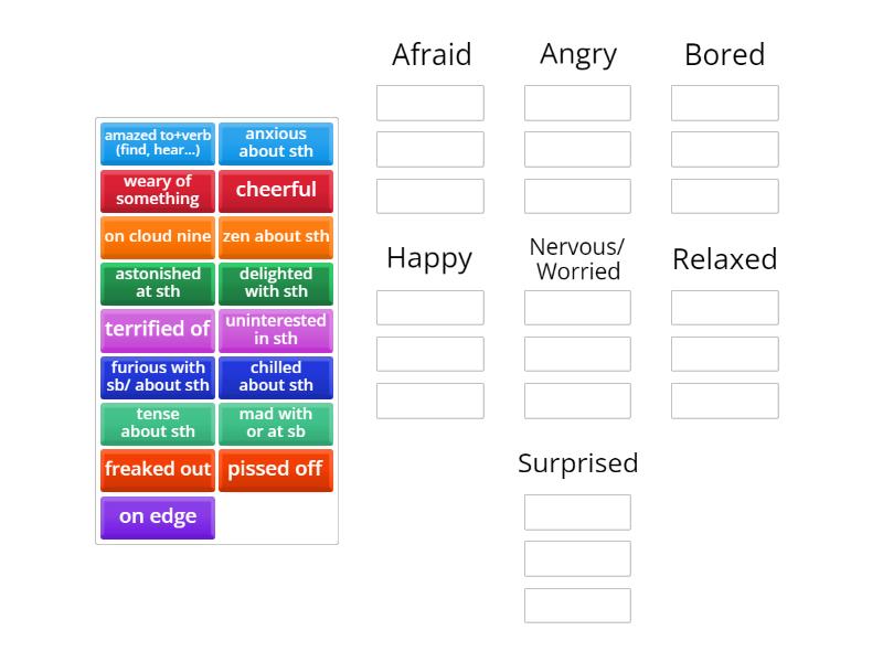 Adjectives - Group sort