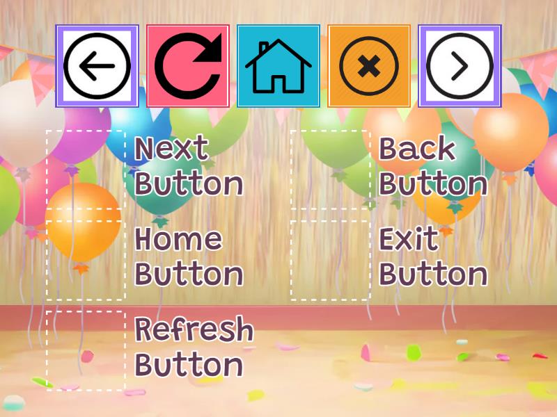 Label the Browser Buttons - Match up